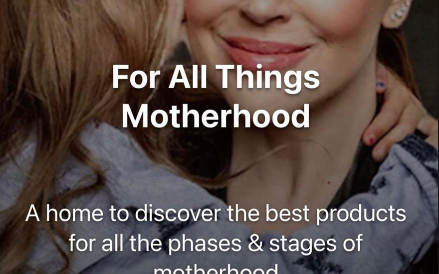 The Alyssa Milano Motherhood Shop banner posted by Woodland Pulse- an online retailer of modernist vase designs and black vase modern decor.