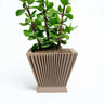 SUNRISE brown square planter pot by Woodland Pulse.