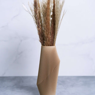 Modernist Vase | Boho Vases | Textured Vase | Cream Vase | NOVA by Woodland Pulse. Unique Vases collection.