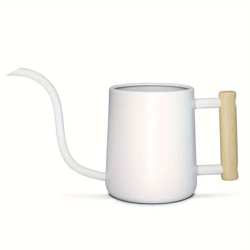 White modern watering can.
